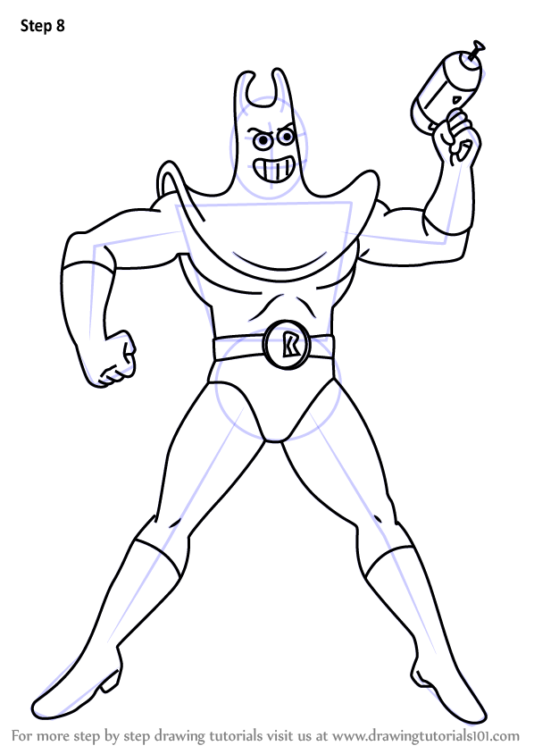 Learn How to Draw Man Ray from SpongeBob SquarePants (SpongeBob