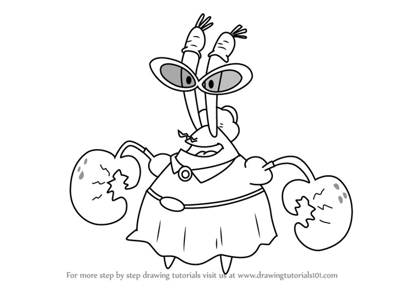 Learn How to Draw Mrs. Betsy Krabs from SpongeBob SquarePants