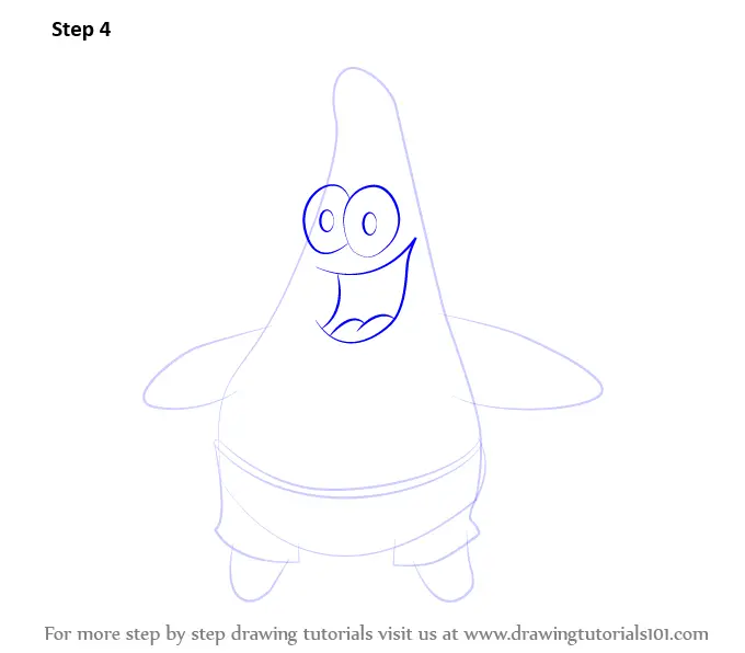 Learn How to Draw Patrick Star from SpongeBob SquarePants (SpongeBob