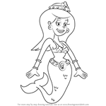How to Draw Queen Amphitrite from SpongeBob SquarePants