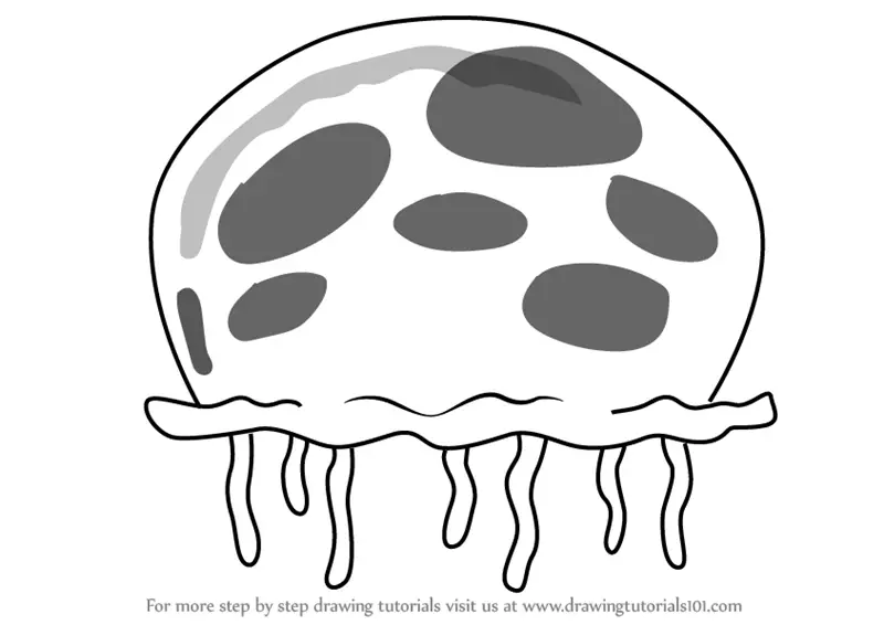 Learn How To Draw Queen Jellyfish From Spongebob Squarepants