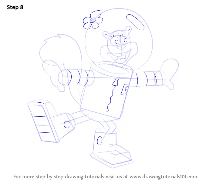 Learn How to Draw Sandy Cheeks from SpongeBob SquarePants (SpongeBob
