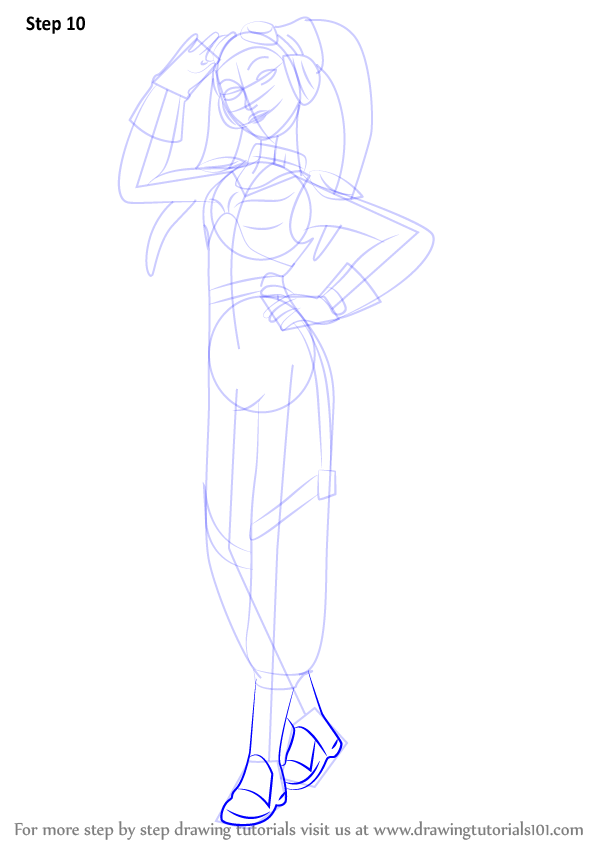 Step by Step How to Draw Hera Syndulla from Star Wars 