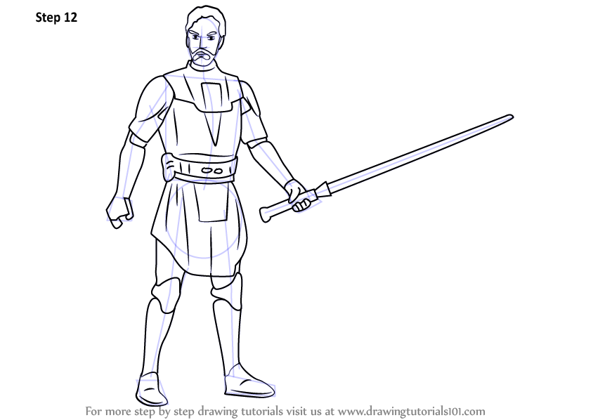 Learn How to Draw Obi-Wan Kenobi from Star Wars Rebels (Star Wars