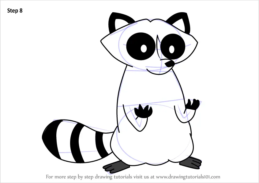 Learn How to Draw Raccoon from Steven Universe Steven
