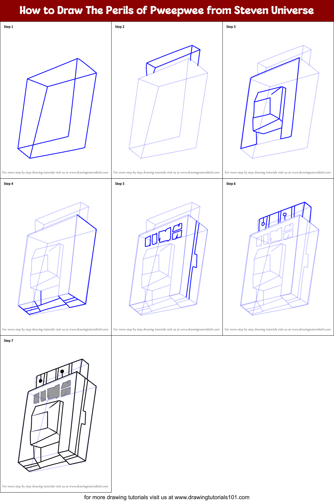How to Draw The Perils of Pweepwee from Steven Universe Printable Step by Step