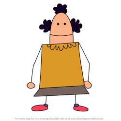 How to Draw Mrs. Salazar from Stickin' Around