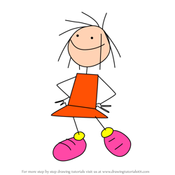 How to Draw Stacy Stickler from Stickin' Around