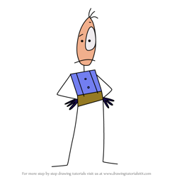 How to Draw Stanley Stickler from Stickin' Around