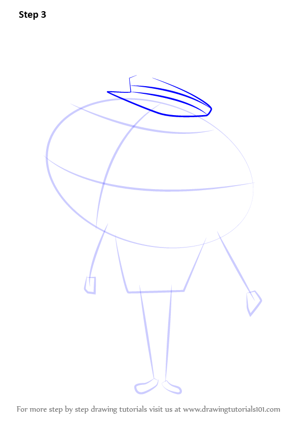 Learn How to Draw Captain Clam from Stoked (Stoked) Step by Step