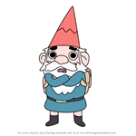 How to Draw Gnome from Summer Camp Island