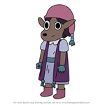 How to Draw Lucyola from Summer Camp Island