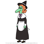 How to Draw Mallory from Summer Camp Island