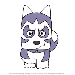 How to Draw Waka from Tama and Friends