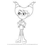 How to Draw Jinx from Teen Titans Go