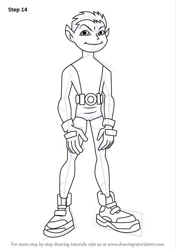 Learn How to Draw Beast Boy from Teen Titans (Teen Titans) Step by Step