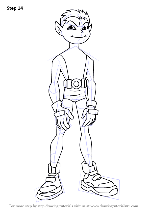 Learn How to Draw Beast Boy from Teen Titans (Teen Titans) Step by Step