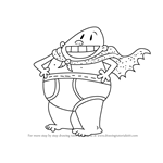 How to Draw Captain Underpants from The Adventures of Captain Underpants