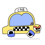 How to Draw CAB from The Alphabet Lore