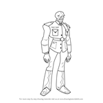 How to Draw Red Skull from The Avengers - Earth's Mightiest Heroes!