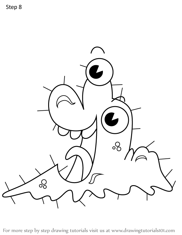 How to Draw Germy from The Buzz on Maggie (The Buzz on Maggie) Step by ...