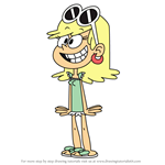 How to Draw Leni Loud from The Casagrandes