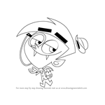 How to Draw Anti-Cosmo from The Fairly OddParents