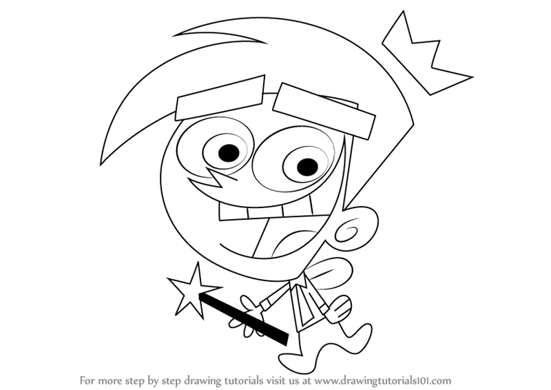 Learn How to Draw Cosmo from The Fairly OddParents (The Fairly