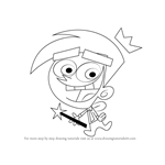 How to Draw Cosmo from The Fairly OddParents