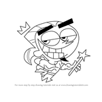 How to Draw Juandissimo from The Fairly OddParents