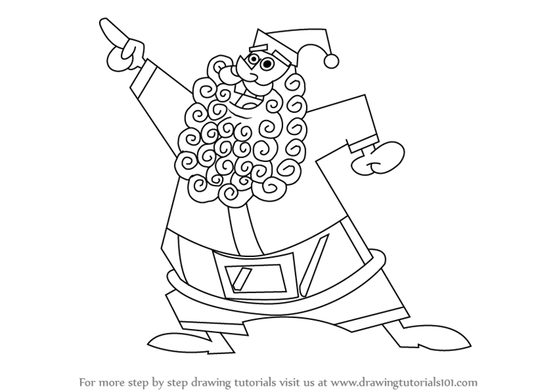 Learn How To Draw Santa Claus From The Fairly Oddparents