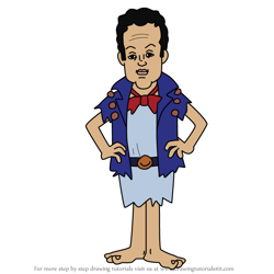 How to Draw Billy Joelstone from The Flintstones
