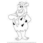 How to Draw Fred Flintstone from The Flintstones