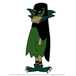 How to Draw Green Goose from The Flintstones