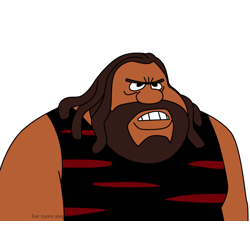 How to Draw Marble Henry from The Flintstones