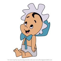 How to Draw Marblehead Sandstone Jr. from The Flintstones