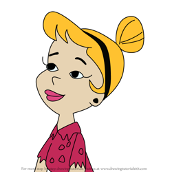 How to Draw Miss Kay from The Flintstones
