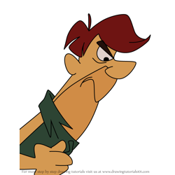 How to Draw Mr. Gravelberry from The Flintstones