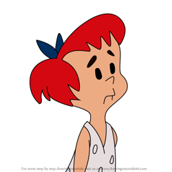 How to Draw Mr. Slate's daughter from The Flintstones