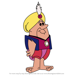 How to Draw Prince Barbaruba from The Flintstones