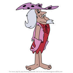 How to Draw Rockjaw Brady from The Flintstones