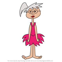 How to Draw Rosalie Gypsum from The Flintstones