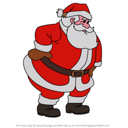 How to Draw Santa Claus from The Flintstones