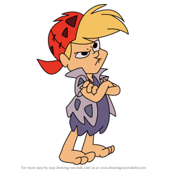 How to Draw Stoney Flintstone from The Flintstones