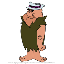 How to Draw Stoney Mahoney from The Flintstones