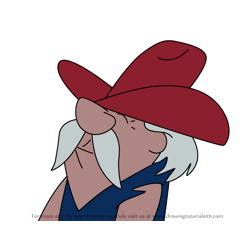 How to Draw Tumbleweed Hardrock from The Flintstones