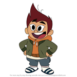 How to Draw Darryl McGee from The Ghost and Molly McGee