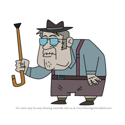 How to Draw Mr. Voorhees from The Grim Adventures of Billy & Mandy