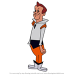 How to Draw Fred Solarvan from The Jetsons