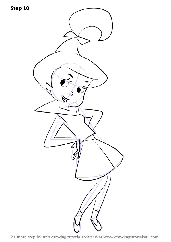 Learn How to Draw Judy Jetson from The Jetsons (The Jetsons) Step by